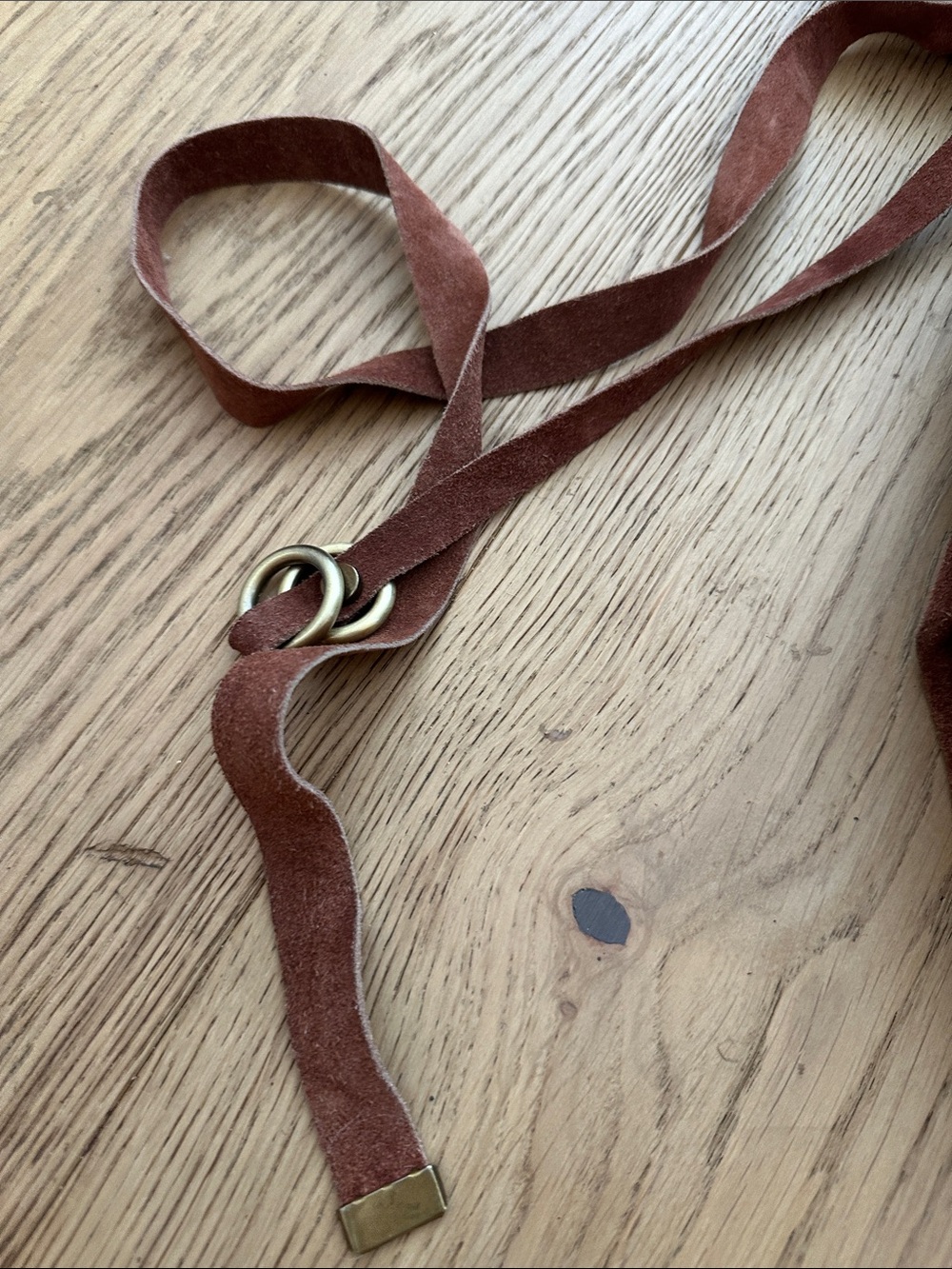 Free people Rust Suede Crossbody Bag with Adjustable Strap - Picture 2 of 4